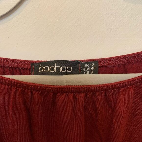 Tall Alice Jersey Basic Off The Shoulder Mini Dres - Picture 4 of 6